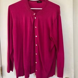 J. Crew Cardigan Fuchsia XS